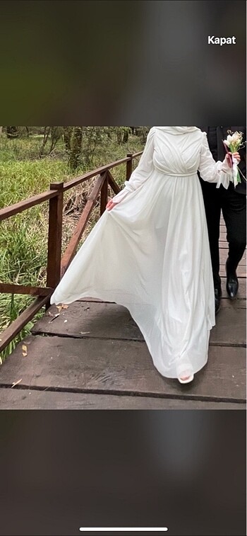 44 Beden Nikah elbisesi tesettür