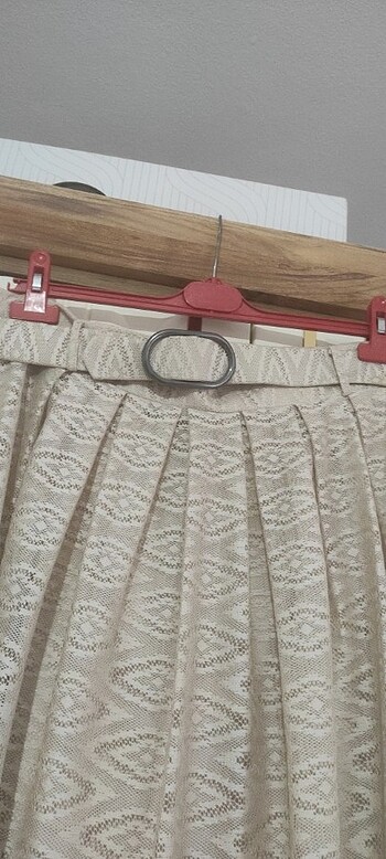 Diğer Astarlı Dantelli etek