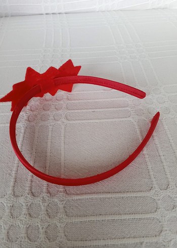 Kırmızı cicekli Çocuk Saç taci - Görsel 3