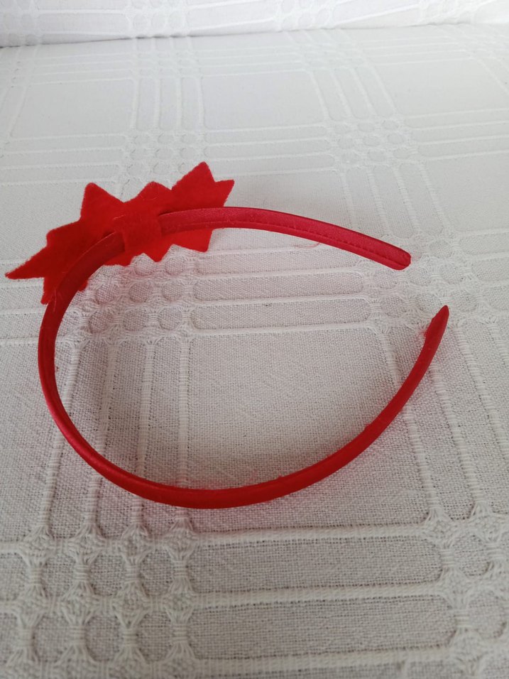 Kırmızı cicekli Çocuk Saç taci - Görsel 3