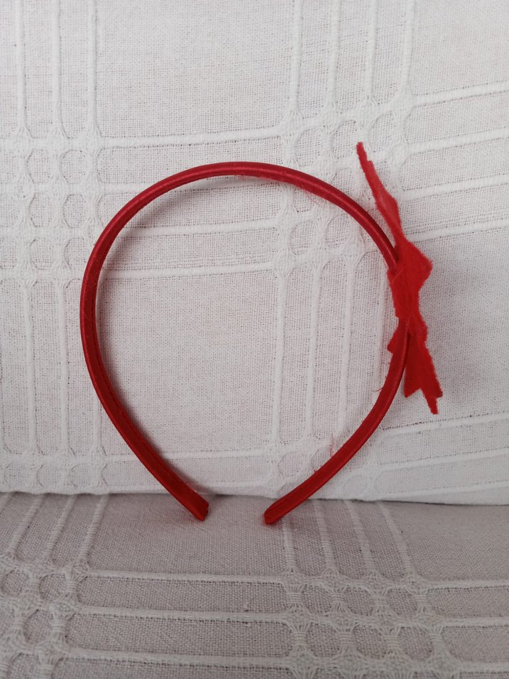 Kırmızı cicekli Çocuk Saç taci - Görsel 4