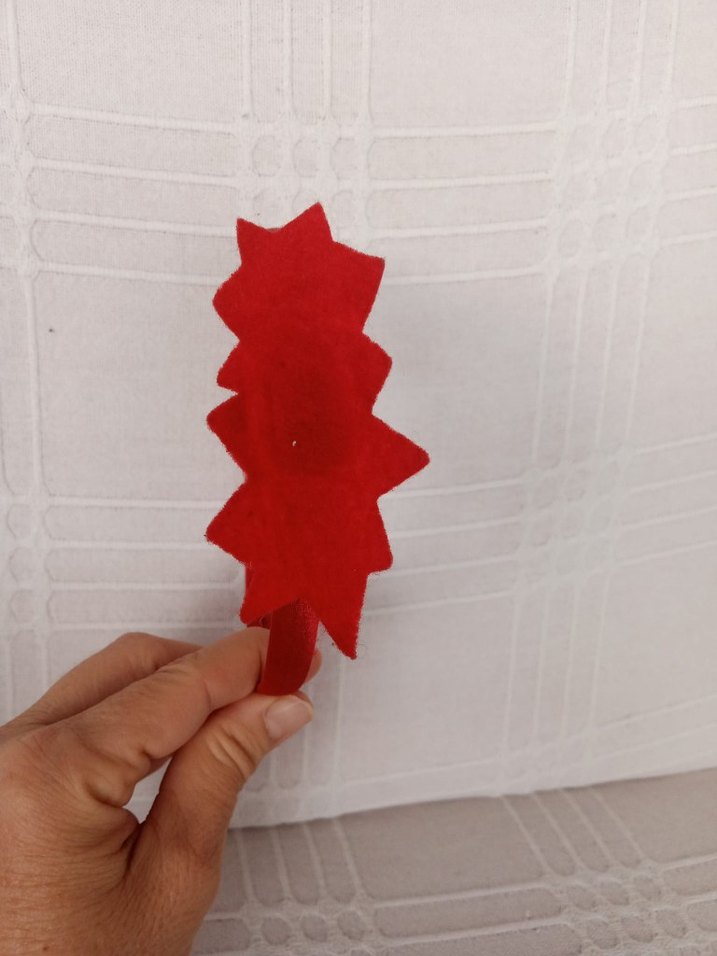 Kırmızı cicekli Çocuk Saç taci - Görsel 2