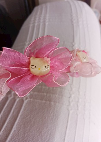 Pembe Çiçekli Kurdeleli Çocuk tacı - Görsel 4