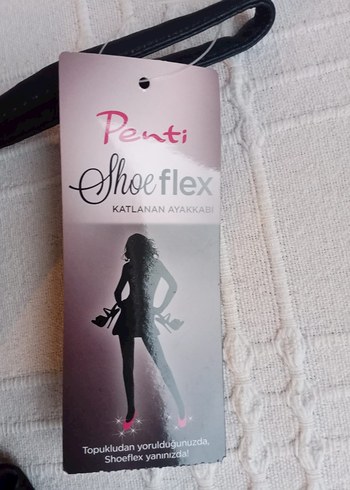 Kız Çocuk Siyah Babet Fiyonk Detaylı 35-36 numara - Görsel 5