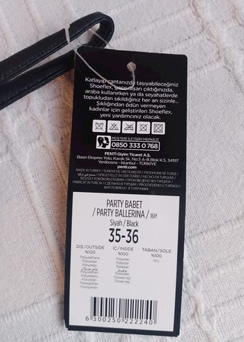 Kız Çocuk Siyah Babet Fiyonk Detaylı 35-36 numara - Görsel 4