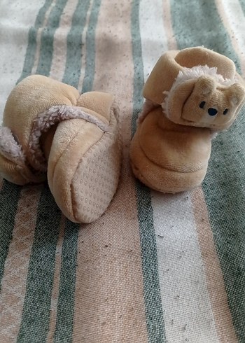 Erkek Bebek Bej Ev Ayakkabısı - Görsel 2