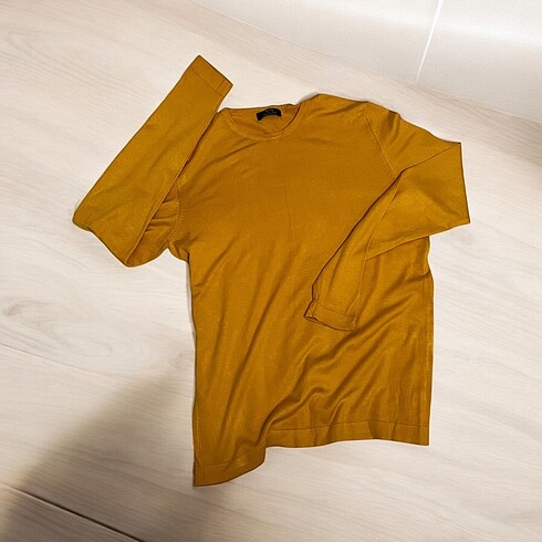 Bershka Sarı Bisiklet Yaka İnce Kazak