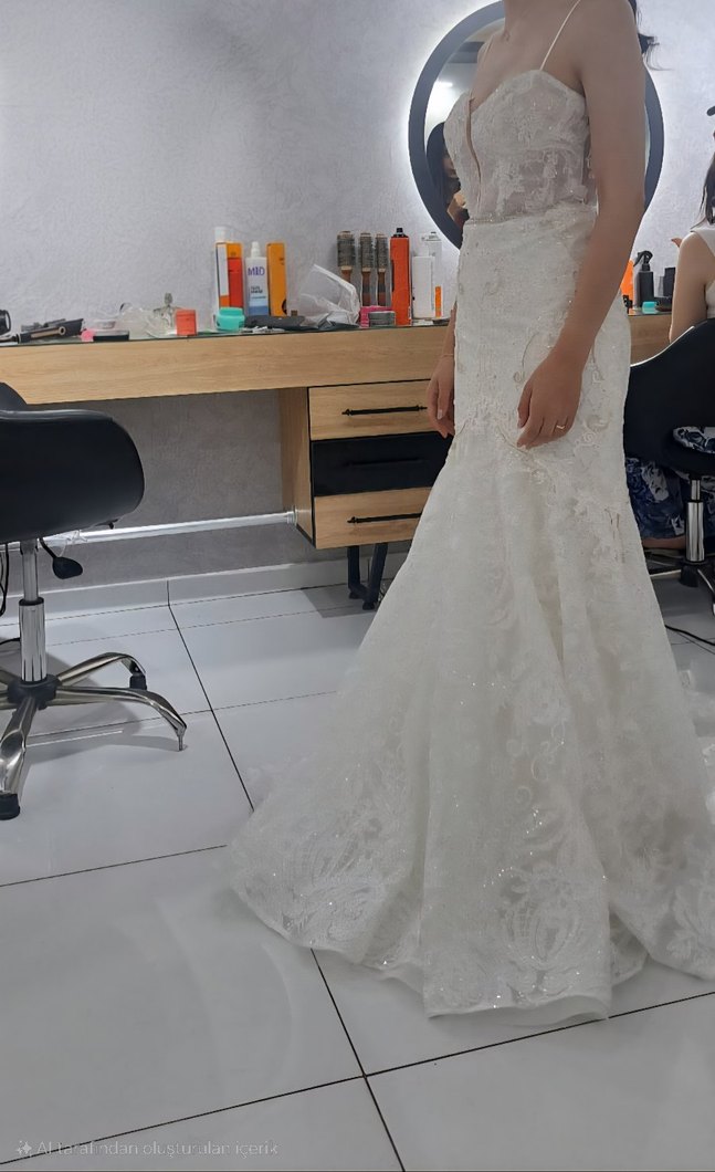 Modern Klasik Straplez Balık Gelinlik - Görsel 2