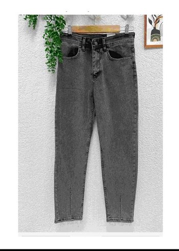 LC Waikiki antrasit kadın mom Jean pantolon