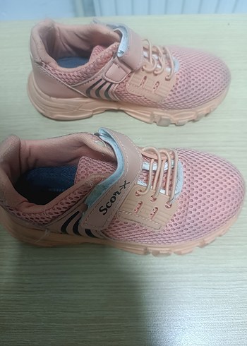 Kız Çocuk Pembe Cırt Cırtlı Spor Ayakkabı - Görsel 2