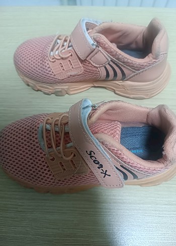 Kız Çocuk Pembe Cırt Cırtlı Spor Ayakkabı - Görsel 3