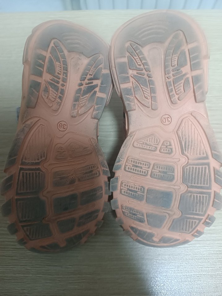 Kız Çocuk Pembe Cırt Cırtlı Spor Ayakkabı - Görsel 4