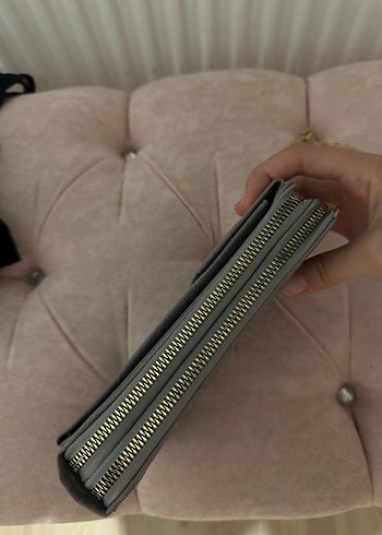 Beden Gri Deri Zincir Detaylı Kadın Çapraz Çanta