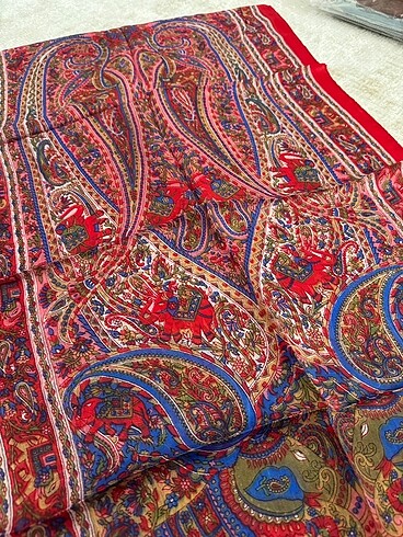Beden bordo Renk Hint İpeği Şal