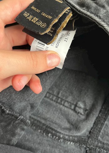 xs Beden siyah Renk Siyah Straight Kadın Denim Pantolon