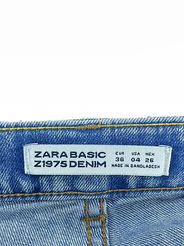 36 Beden mavi Renk Zara Jean / Kot %70 İndirimli.