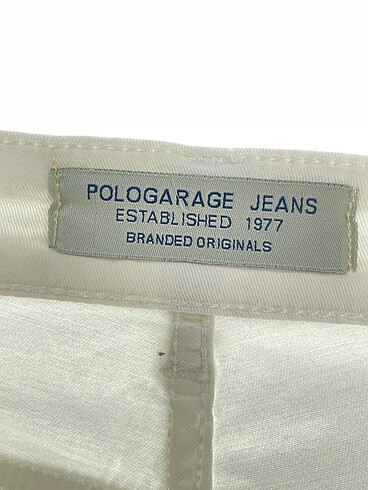 36 Beden beyaz Renk Polo Garage Jean / Kot %70 İndirimli.