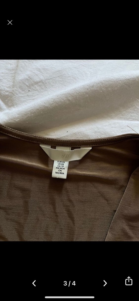 V Yaka H&M Bodysuit - Görsel 3