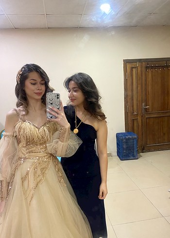 Lacivert tek kol elbise - Görsel 3