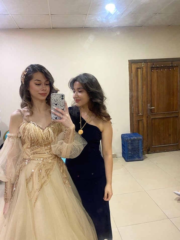 Lacivert tek kol elbise - Görsel 3