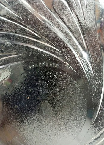 Bohem Tarzı Gri Cam Tabak - Görsel 2