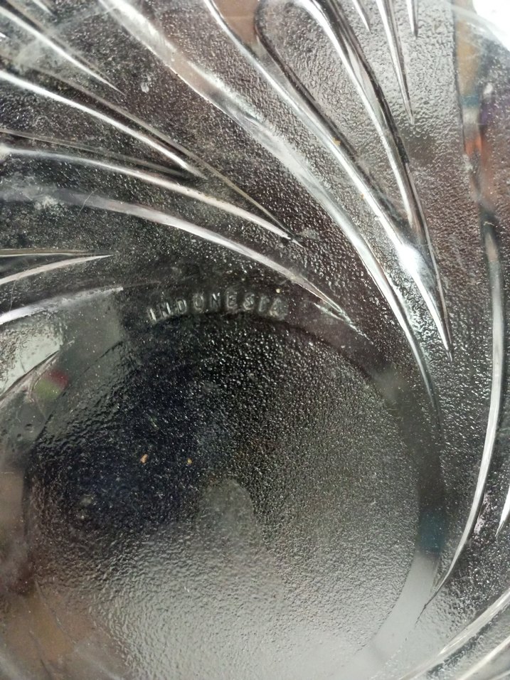 Bohem Tarzı Gri Cam Tabak - Görsel 2