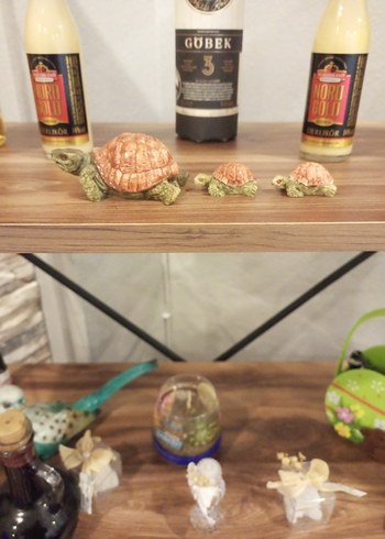 Camel Renkli Kaplumbağa Figürleri - Görsel 2