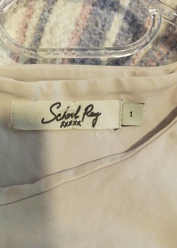 Bej  likralı bluz - Görsel 3