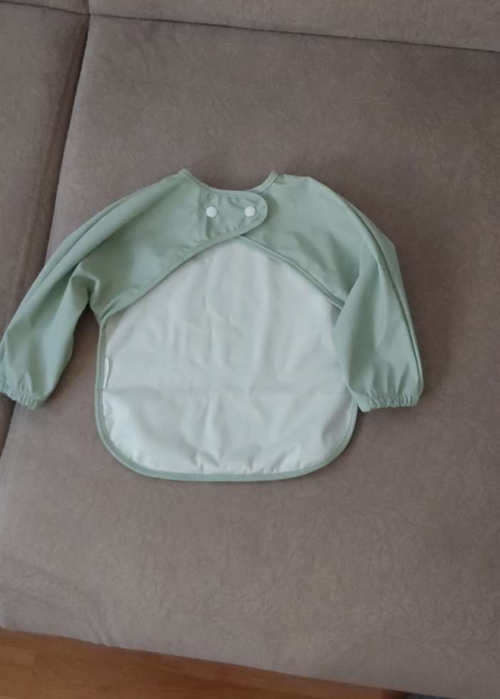 Bebek Uzun Kollu Desenli Önlük - Görsel 2