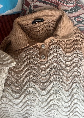 Bohem Midi Örgü Kadın Kazak - Görsel 6