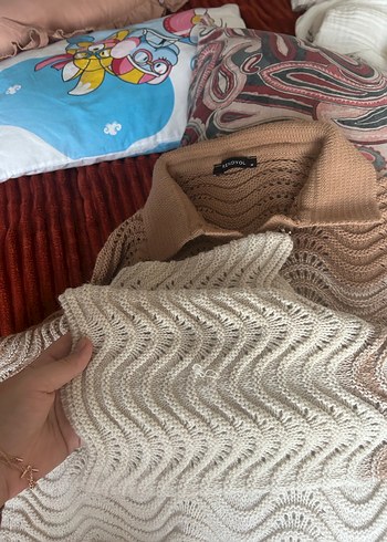 Bohem Midi Örgü Kadın Kazak - Görsel 3