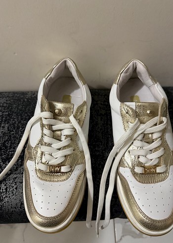 Altın Parlak Kadın nine west  Spor Ayakkabı - Görsel 4