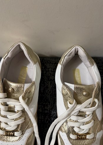 Altın Parlak Kadın nine west  Spor Ayakkabı - Görsel 2