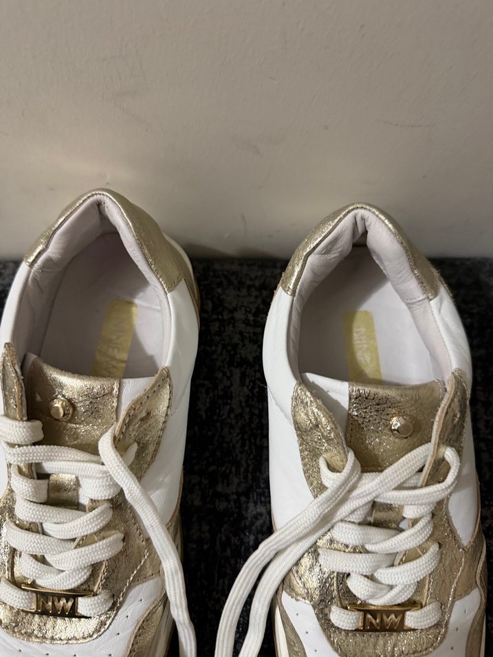 Altın Parlak Kadın nine west  Spor Ayakkabı - Görsel 2