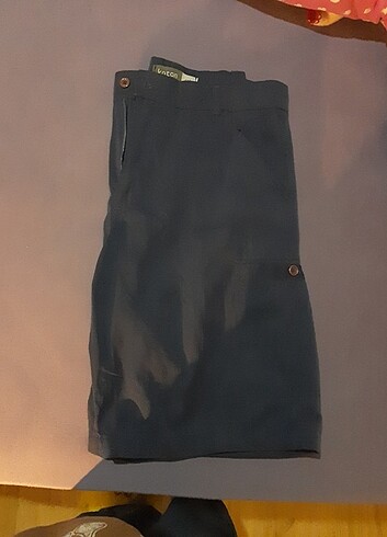 koton paraşüt kumaş vintage bermuda sort