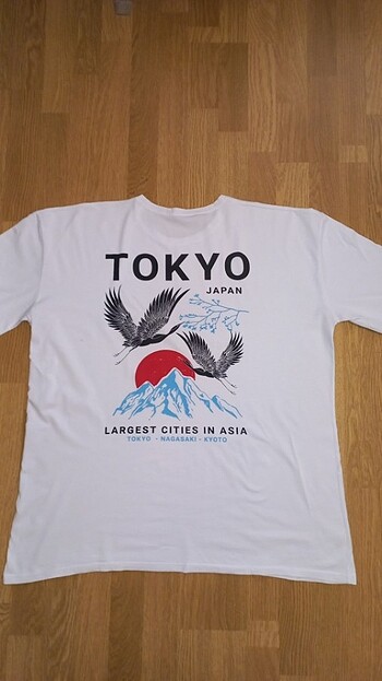 m Beden beyaz Renk Kadın Tokyo Oversize T-shirt 