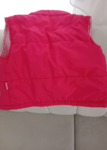 Kızlar için Nakışlı Fermuarlı Pembe Yelek - Görsel 3