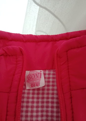 Kızlar için Nakışlı Fermuarlı Pembe Yelek - Görsel 2