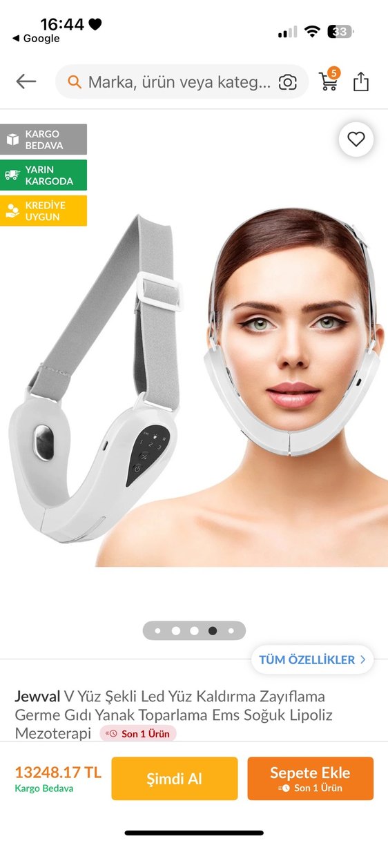 V-Line Çene Şekillendirici Cihaz Beyaz-Gri - Görsel 2