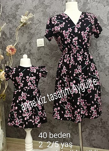 Elbise ,anne kız kombin,ikisinin fiyatidir