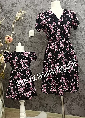 18-24 Ay Beden Elbise ,anne kız kombin,ikisinin fiyatidir