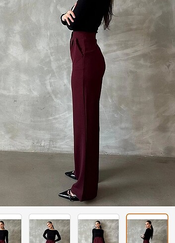 38 Beden bordo Renk bordo kumaş pantolon