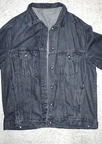 diğer Beden siyah Renk antrasit Oversize Kadın Denim Ceket