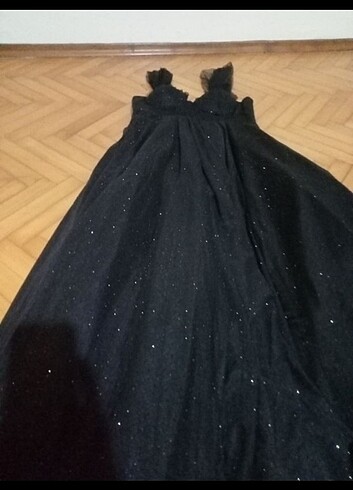 44 Beden siyah Renk Cengiz aktürk marka abiye elbise 
