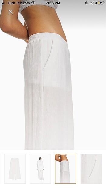 m Beden Bershka Krep Wide Leg Pantolon