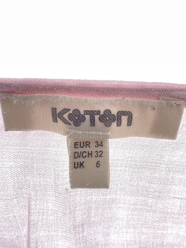 34 Beden pembe Renk Koton Gömlek %70 İndirimli.