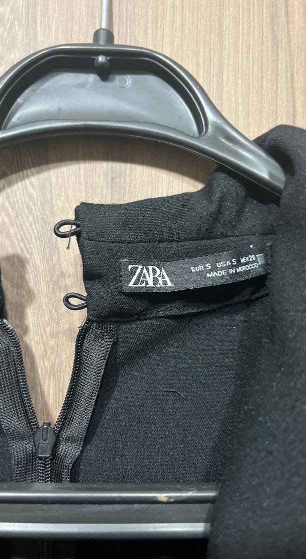 Siyah, Kuşaklı, Uzun Kollu Kadın Elbise - Görsel 4