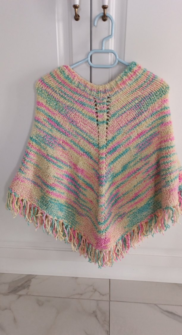 kız çocuk panço - Görsel 2