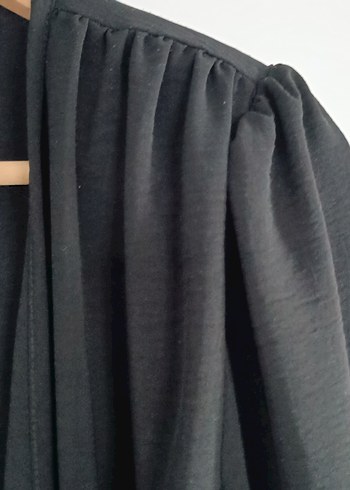 Siyah Midi Parçalı Kadın Elbise - Görsel 5