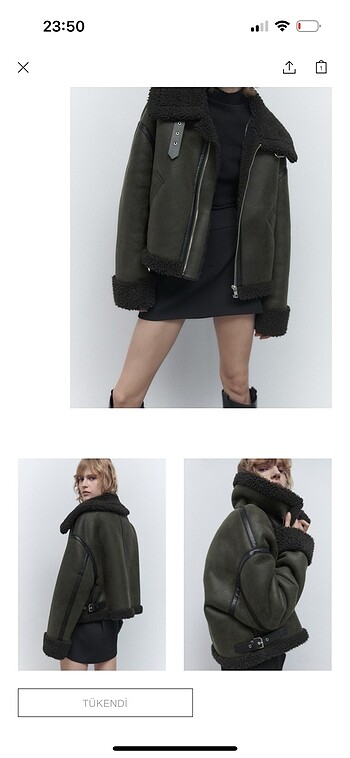 Zara ZARA SUNİ KÜRK CEKET